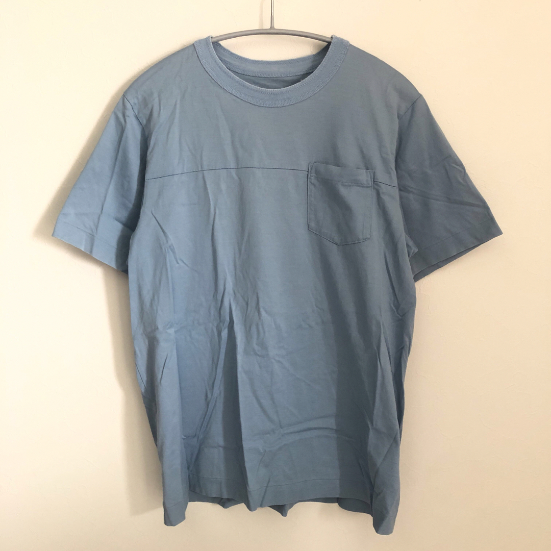 sacai サカイ ポケット無地Tシャツ 水色 サイズ2