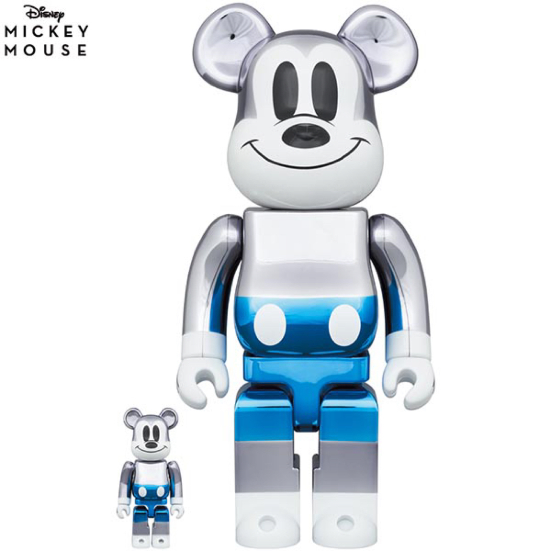 BE@RBRICK フラグメント　ミッキー BLUE Ver.100％&400％