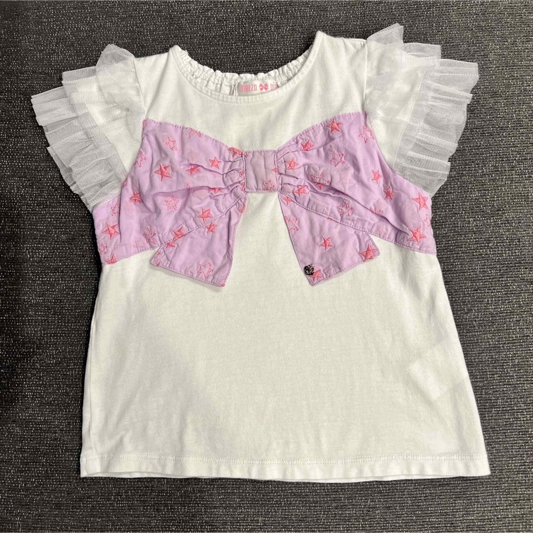 mezzo piano(メゾピアノ)のメゾピアノ　カットソー　120 キッズ/ベビー/マタニティのキッズ服女の子用(90cm~)(Tシャツ/カットソー)の商品写真