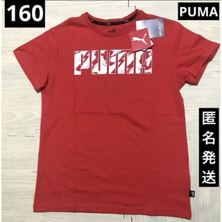 プーマ(PUMA)の新品　160 プーマ　PUMA 半袖Tシャツ　赤　ロゴ(Tシャツ/カットソー)