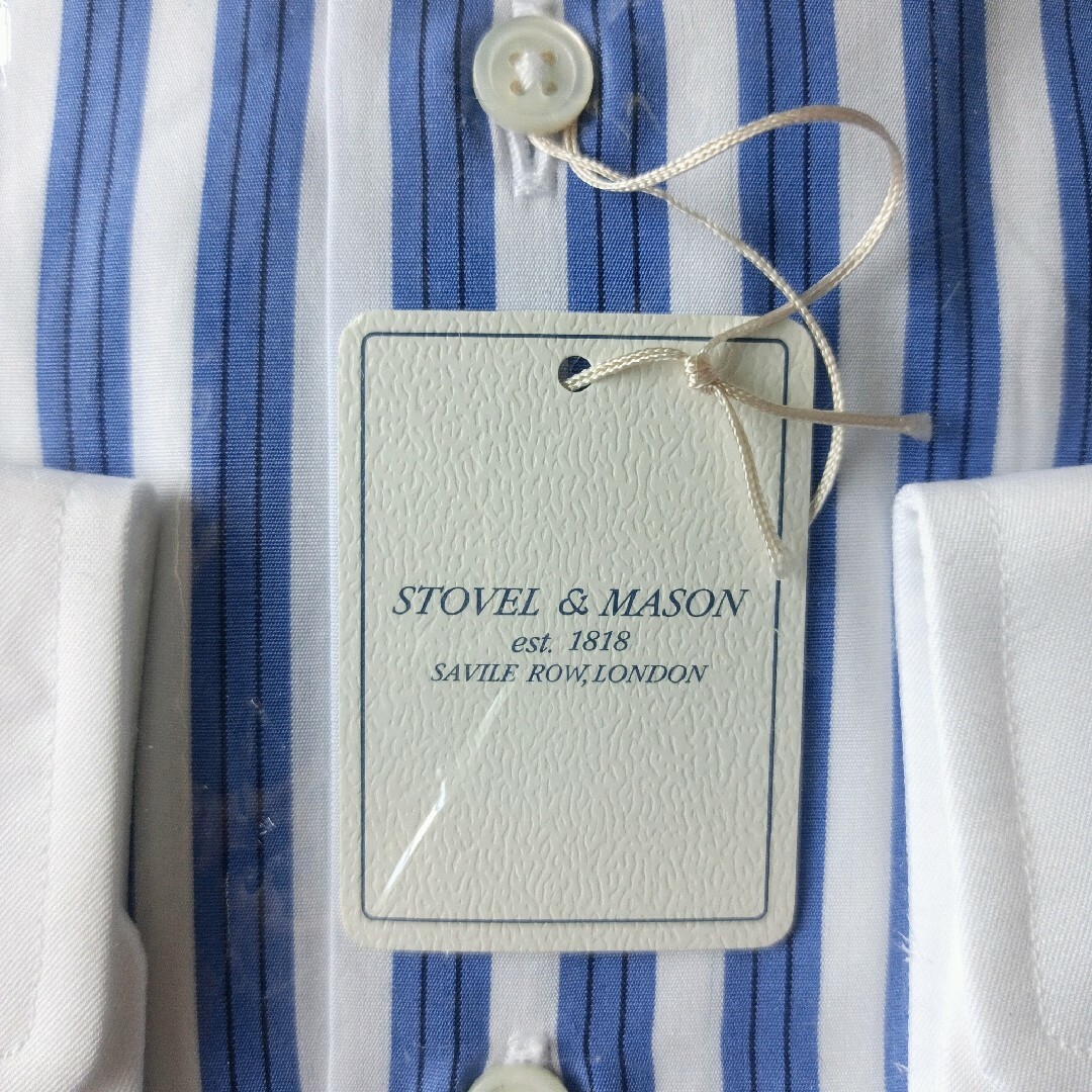 Savile Row(セヴィルロウ)の新品 未使用 タグ付 STOVEL&MASON ワイシャツ 長袖 L 綿100% メンズのトップス(シャツ)の商品写真