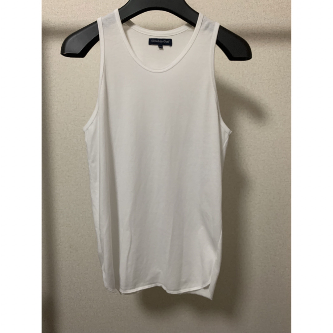 半袖Tシャツ レイヤードタンクトップ サイズM ホワイト系カラー メンズのトップス(Tシャツ/カットソー(半袖/袖なし))の商品写真
