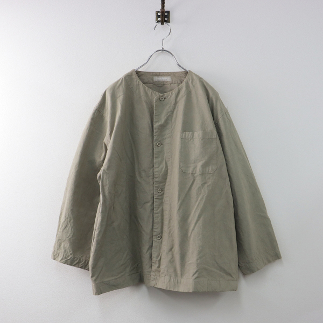 2020SS nest Robe ネストローブ コットンリネン近江晒馬布シャツジャケット F/グレー【2400013432559】