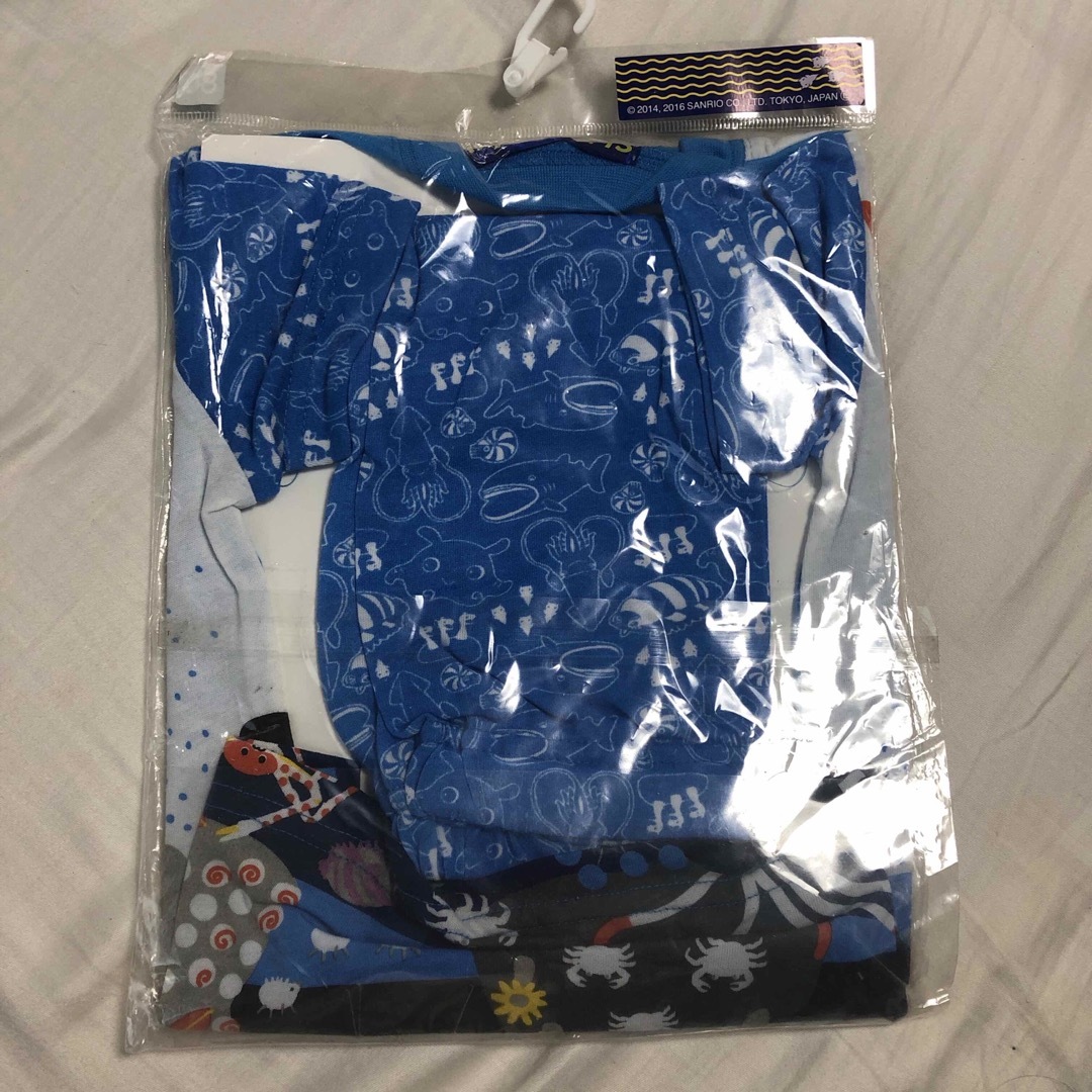 サンリオ(サンリオ)の未使用　shinkaizoku半袖パジャマ　サイズ80 キッズ/ベビー/マタニティのベビー服(~85cm)(パジャマ)の商品写真