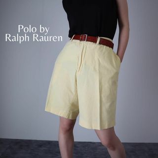 ポロラルフローレン(POLO RALPH LAUREN)の【ラルフローレン】シャンブレー ワイド カラー ショーツ 短パン 90s W40(ショートパンツ)