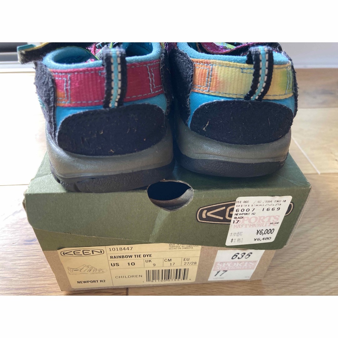 KEEN(キーン)のKEEN子供サンダル　17cm  キッズ/ベビー/マタニティのベビー靴/シューズ(~14cm)(サンダル)の商品写真