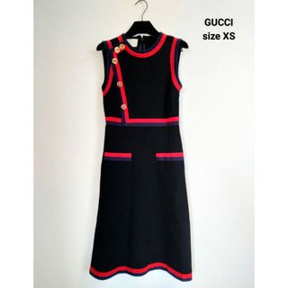 グッチ(Gucci)の極美品 GUCCI グッチ ワンピース(ひざ丈ワンピース)