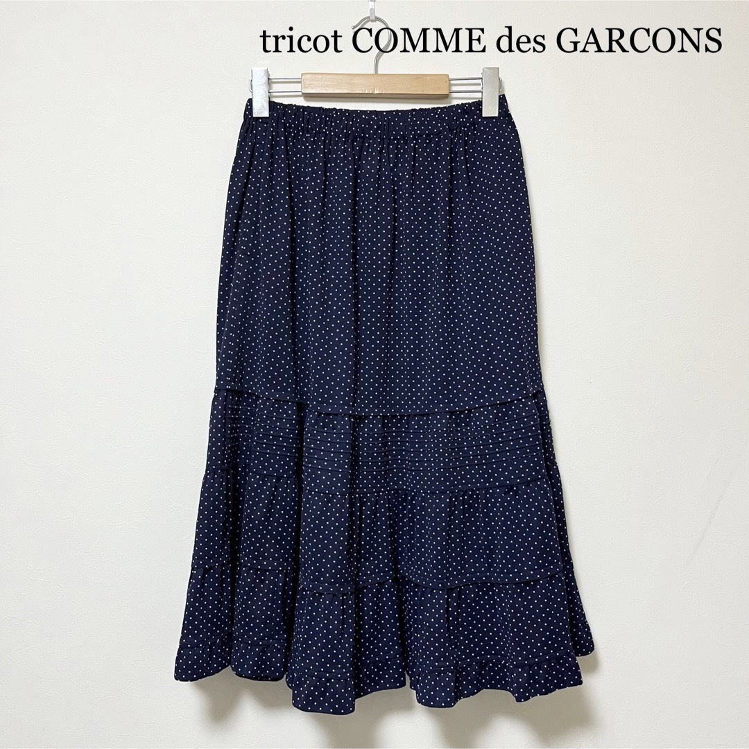 レインボー」 tricot COMME des GARCONS ドットフリルティアード