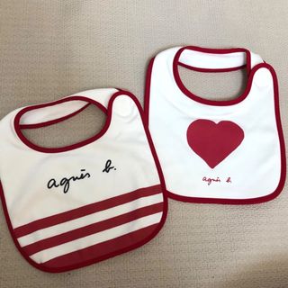 アニエスベー(agnes b.)のアニエスベー　スタイ　二枚セット　新品(ベビースタイ/よだれかけ)