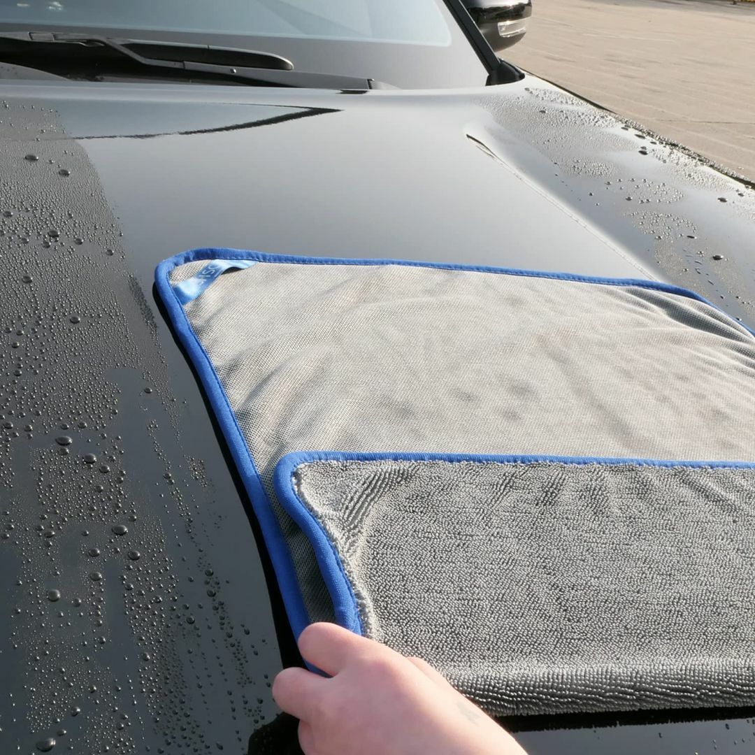 SHSCLY マイクロファイバー洗車タオル 超吸水クリーニング拭き上げ専用ドライ 8