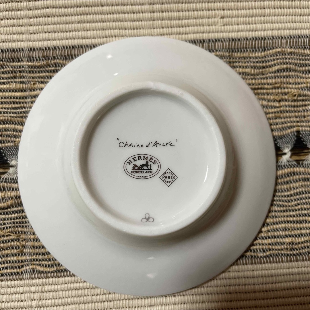 美品 エルメス HERMES シェーヌダンクル 茶器 3客 セット