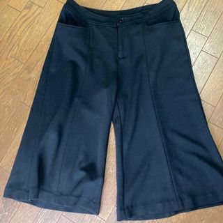 ハーフパンツ　綺麗目　黒　(ハーフパンツ)