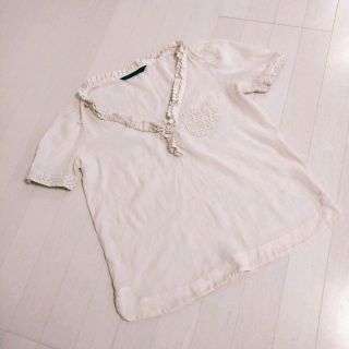 ザラ(ZARA)のザラ♡フリルトップス(シャツ/ブラウス(半袖/袖なし))