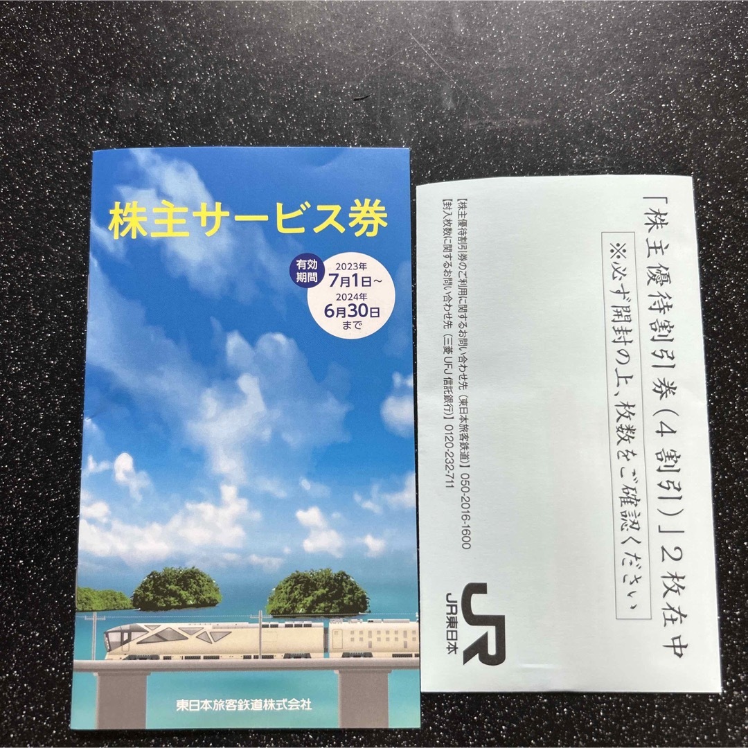 JR東日本の株主優待割引券です