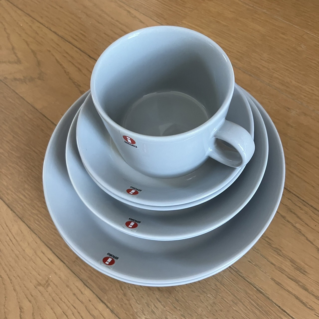 iittala Teema パールグレー プレートセット