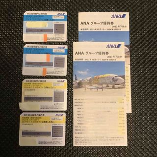 エーエヌエー(ゼンニッポンクウユ)(ANA(全日本空輸))の全日空 ANA 株主優待券 4枚 有効期限：2024/5/31 & 11/30(航空券)