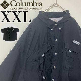 コロンビア(Columbia)の【美品】Columbia PFGシャツ メッシュ ナイロン フィッシングシャツ(シャツ)