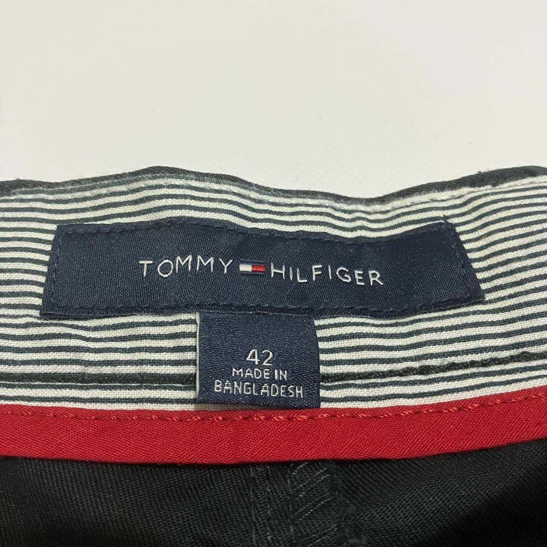 TOMMY HILFIGER(トミーヒルフィガー)の【美品】TOMMY HILFIGER ハーフパンツ W42 XXL相当 ブラック メンズのパンツ(ショートパンツ)の商品写真