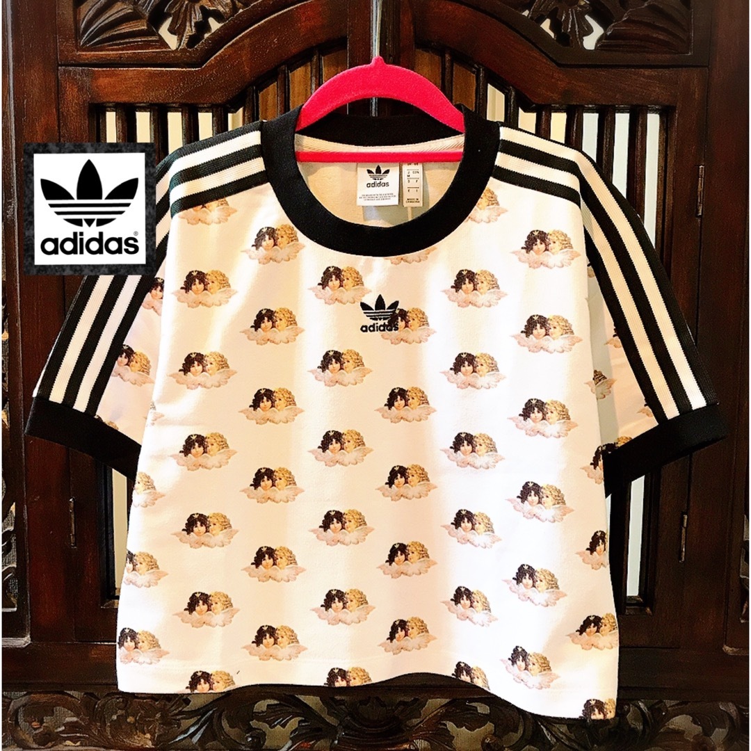 タグ付き adidas originals ビッグロゴスリットジャージ