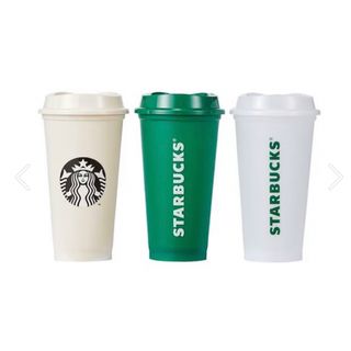 スターバックス(Starbucks)の韓国スターバックス　バラエテロゴ リユーザブルカップセット473ml (3P) (グラス/カップ)