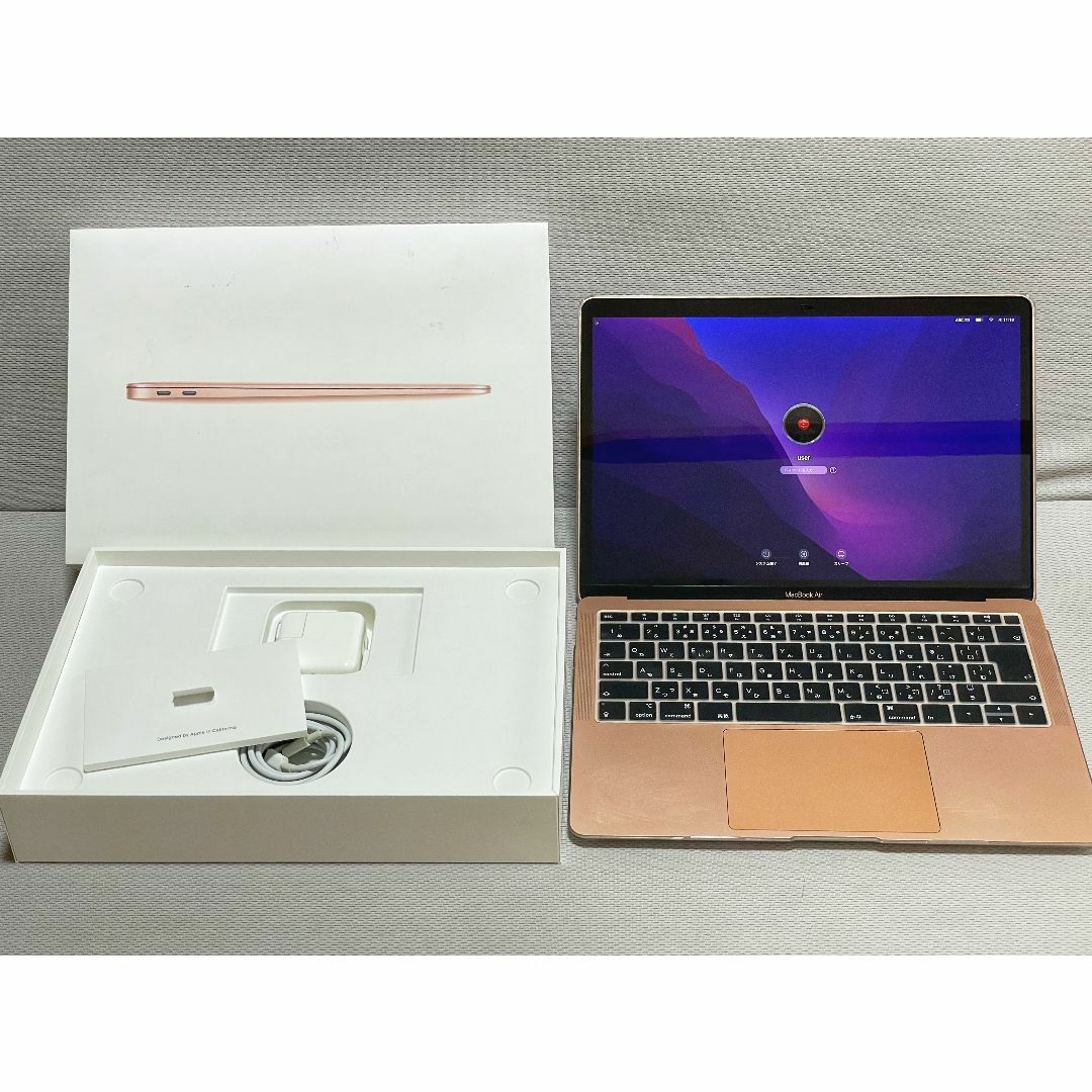 10％OFF】 APPLE おまけ付き MacBook ゴールド MREE2J/A Air ノートPC ...