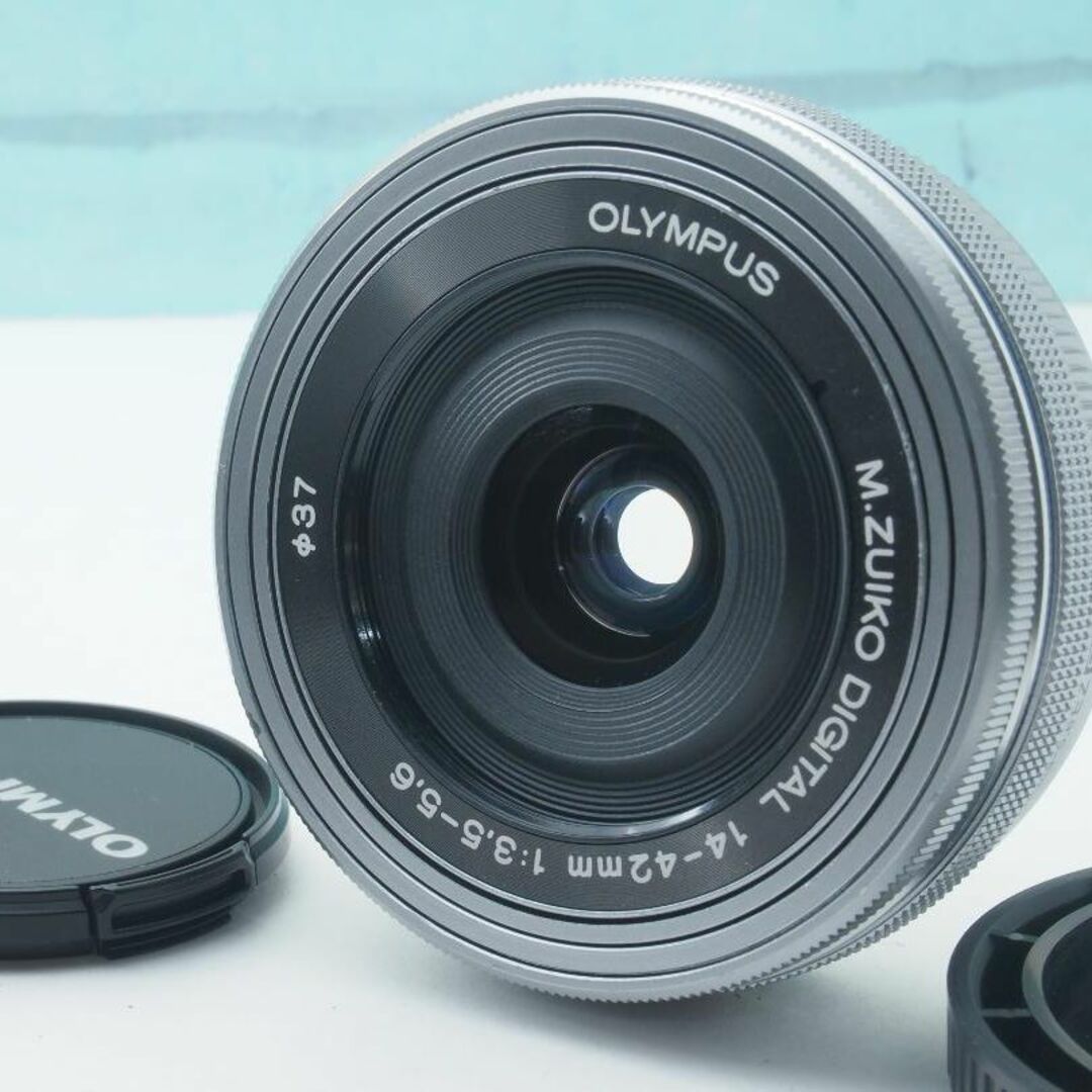❤️OLYMPUS パンケーキズームレンズ❤️14-42mm EZ❤️L3523 通販激安