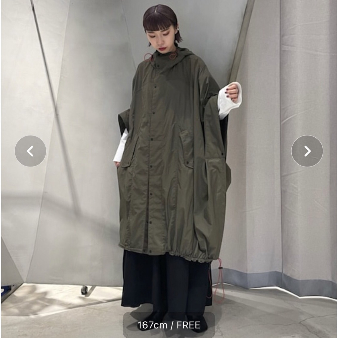 UN3D.(アンスリード)のアンスリード　コンパクトナイロンフーディーコート レディースのジャケット/アウター(ロングコート)の商品写真
