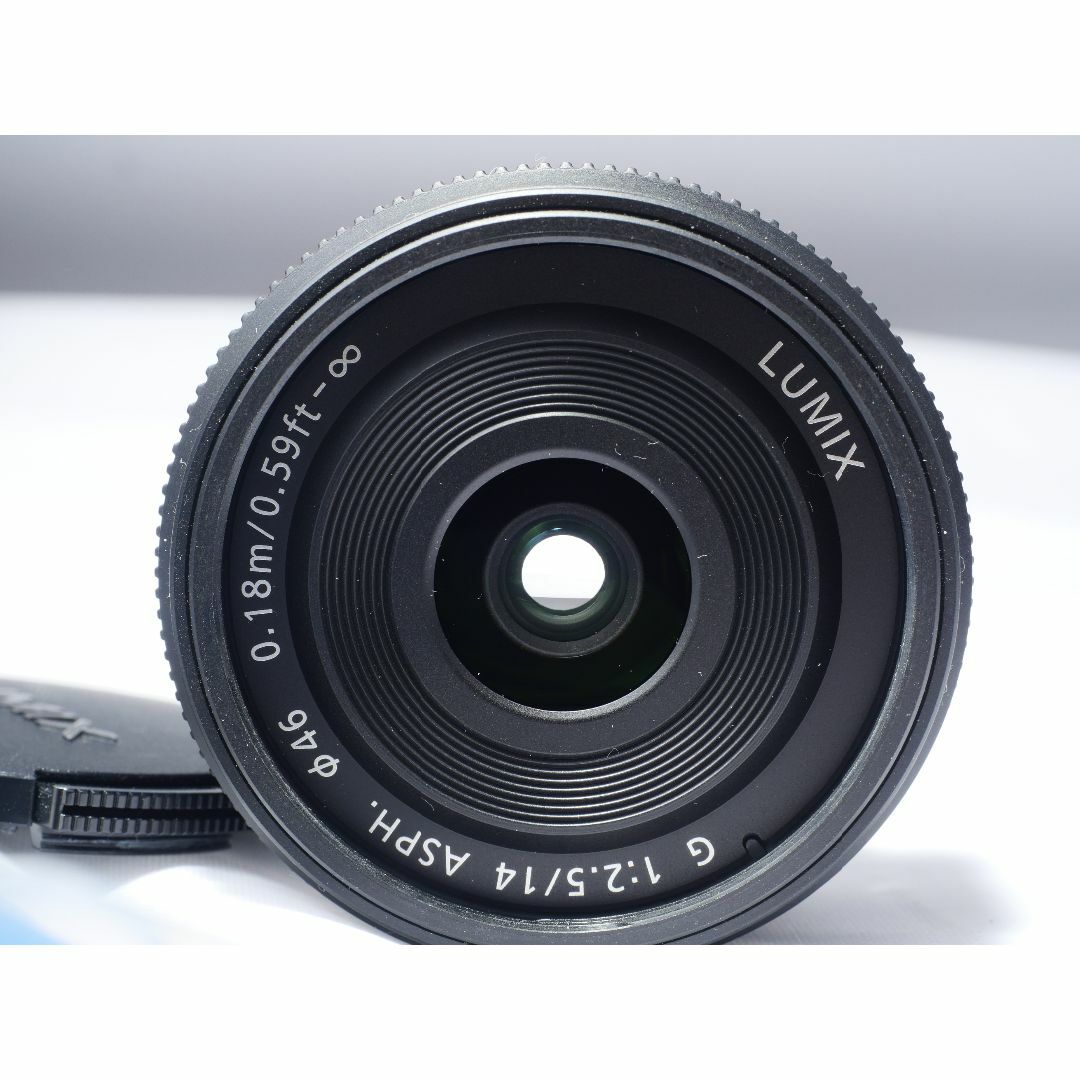 Panasonic(パナソニック)のパナソニック 単焦点レンズ ルミックス G 14mm/F2.5 ASPH. H- スマホ/家電/カメラのカメラ(レンズ(単焦点))の商品写真