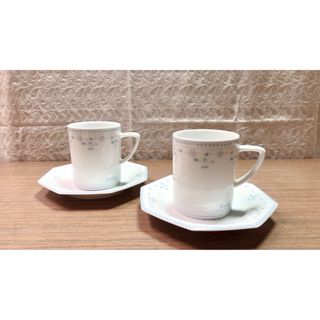 ノリタケ(Noritake)のノリタケ ペア カップ&ソーサー✳︎(グラス/カップ)