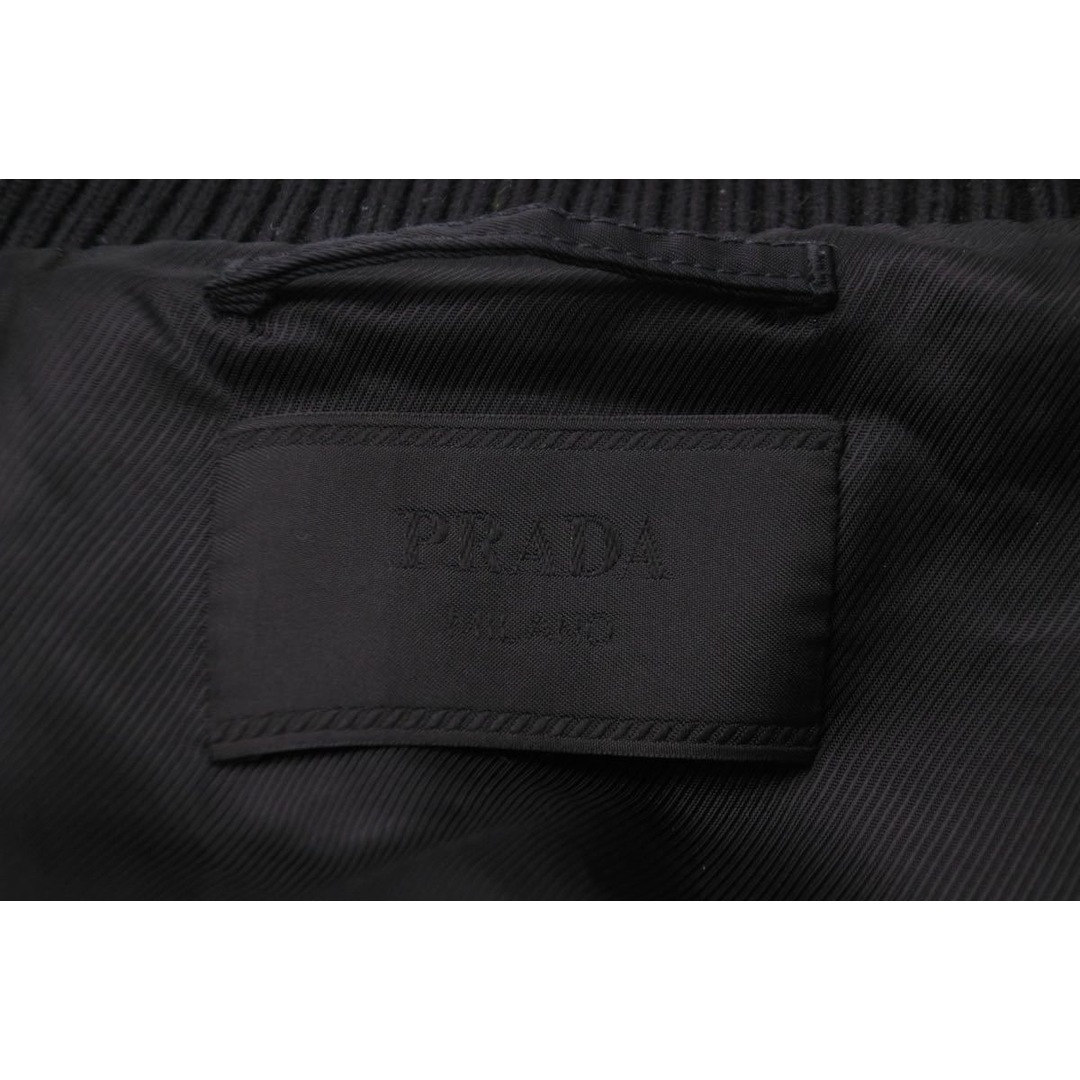 PRADA プラダ Re Nylon ナイロンブルゾン ブラック サイズ48 プレートロゴ SGH038 R121 1WQ8 2022年 美品  52144 8