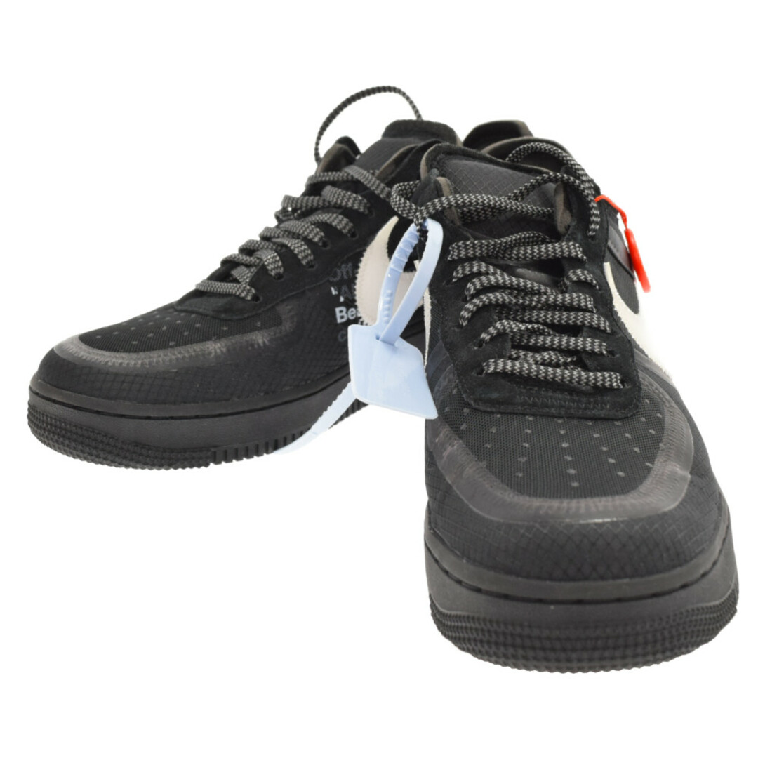 NIKE ナイキ OFF-WHITE AIR FORCE 1 LOW AO4606-001 オフホワイト エアフォースワン ローカットスニーカー US10/28.0CM ブラック