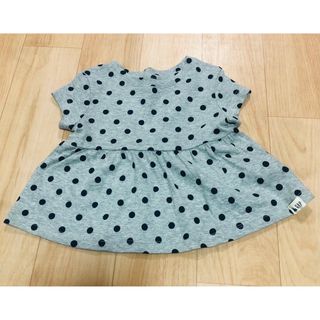 ベビーギャップ(babyGAP)の♡女の子ドット柄ワンピース♡100cm(ワンピース)