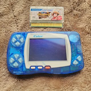 バンダイ(BANDAI)のバンダイ ワンダースワンカラー スケルトンブルー 電源タクトスイッチ化(携帯用ゲーム機本体)