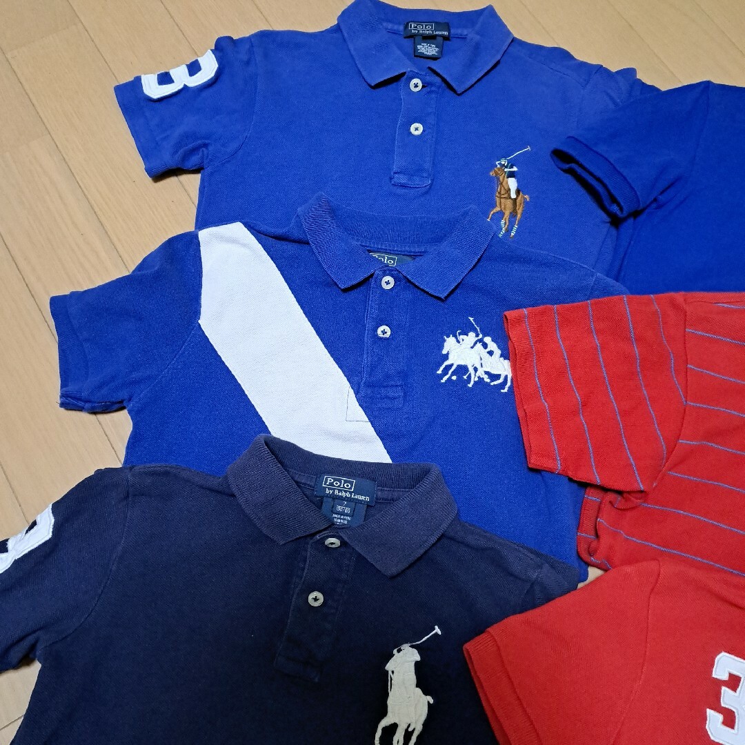 ラルフローレン LACOSTE　ポロシャツ 　双子6枚セット【7T　130】 1