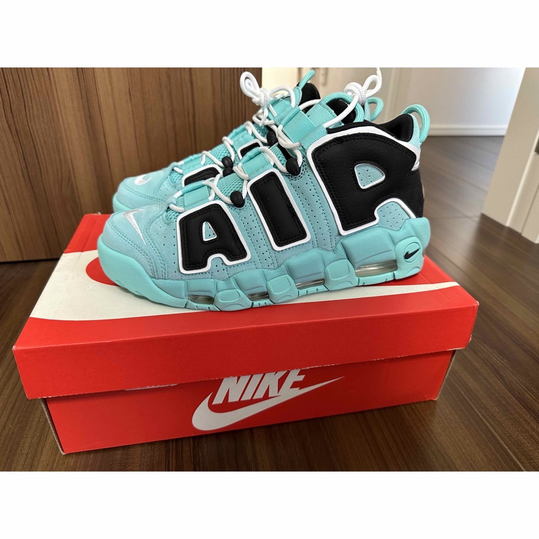 ティファニー【日本未発売】NIKE AIR MORE UPTEMPO AQUA BLUE