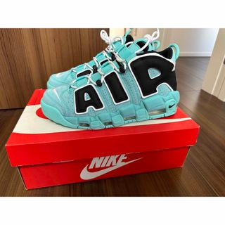 ナイキ(NIKE)の【日本未発売】NIKE AIR MORE UPTEMPO AQUA BLUE(スニーカー)