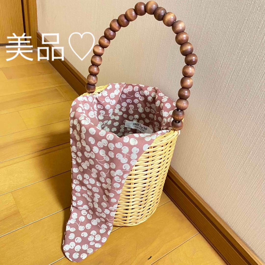 Her lip to - Her lip to cherry basket bag カゴバッグの通販 by