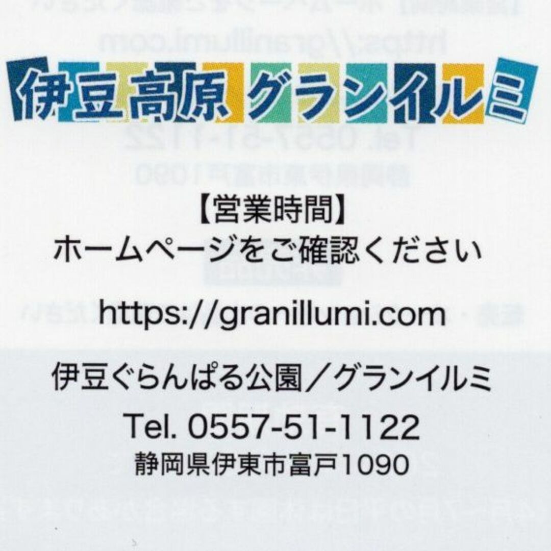 伊豆高原グランイルミ  平日限定 4名分+ 全日1名分 チケットの施設利用券(遊園地/テーマパーク)の商品写真