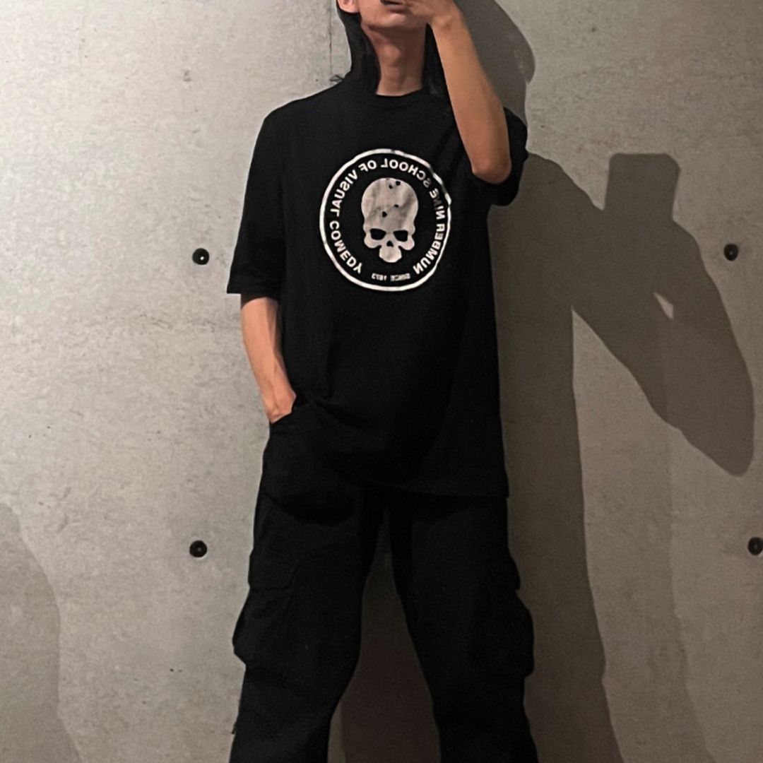 01ss archive number nine skull tee ′タイム期