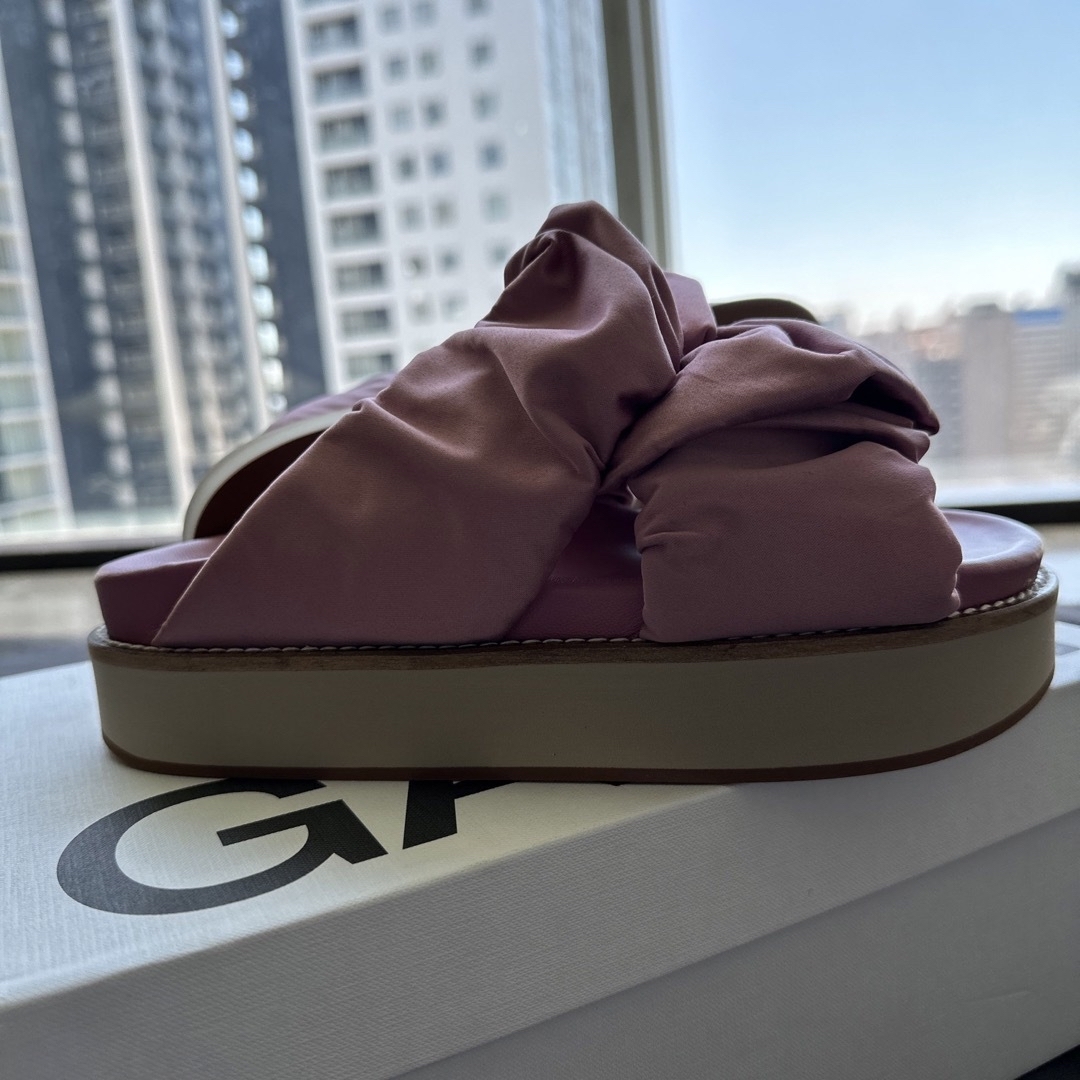 GANNI ガニー サテン ミュール 37 新品 - agedor.ma