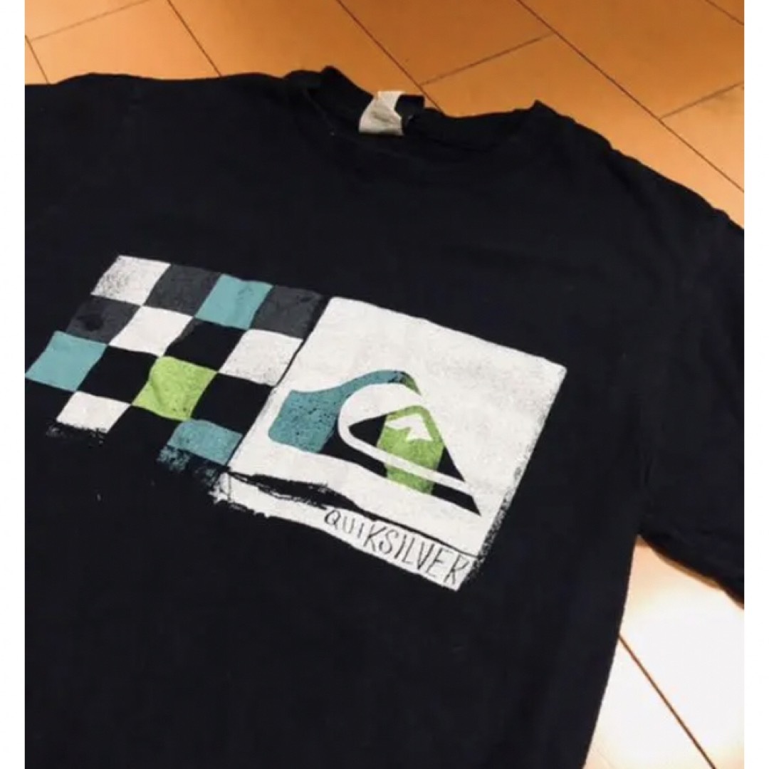 QUIKSILVER(クイックシルバー)のクイックシルバーブラック市松サーフT メンズのトップス(Tシャツ/カットソー(半袖/袖なし))の商品写真