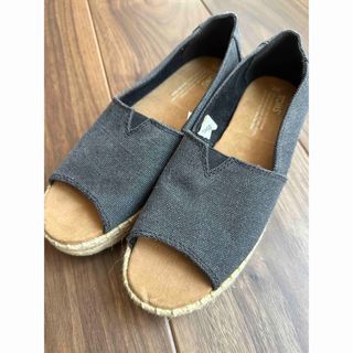 トムズ(TOMS)のTOMS classic black suede shearing (スリッポン/モカシン)