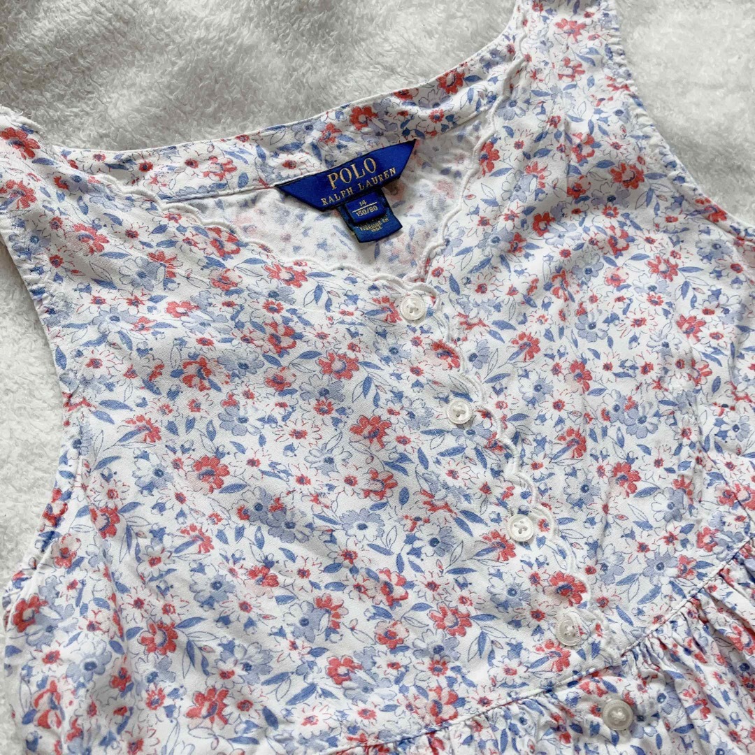 ポロラルフローレン フラワーワンピース 14 150 メゾピアノ zara
