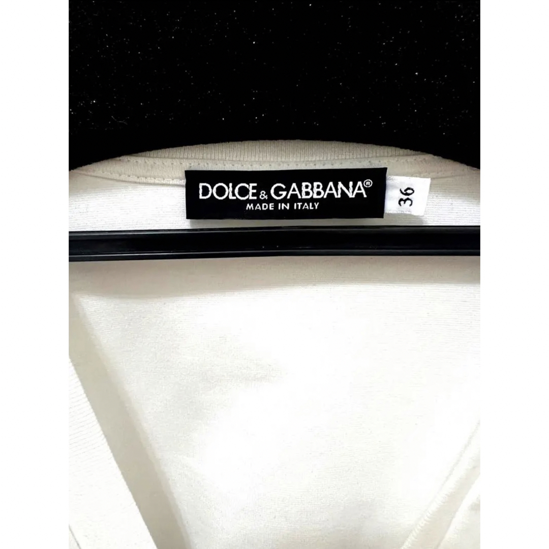 DOLCE &GABBANA 白 Tシャツ レースビスチェ