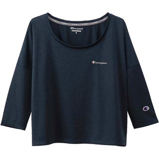 チャンピオン(Champion)のChampion Ｃ VADOR クロップドTシャツ【黒】(ウォーキング)