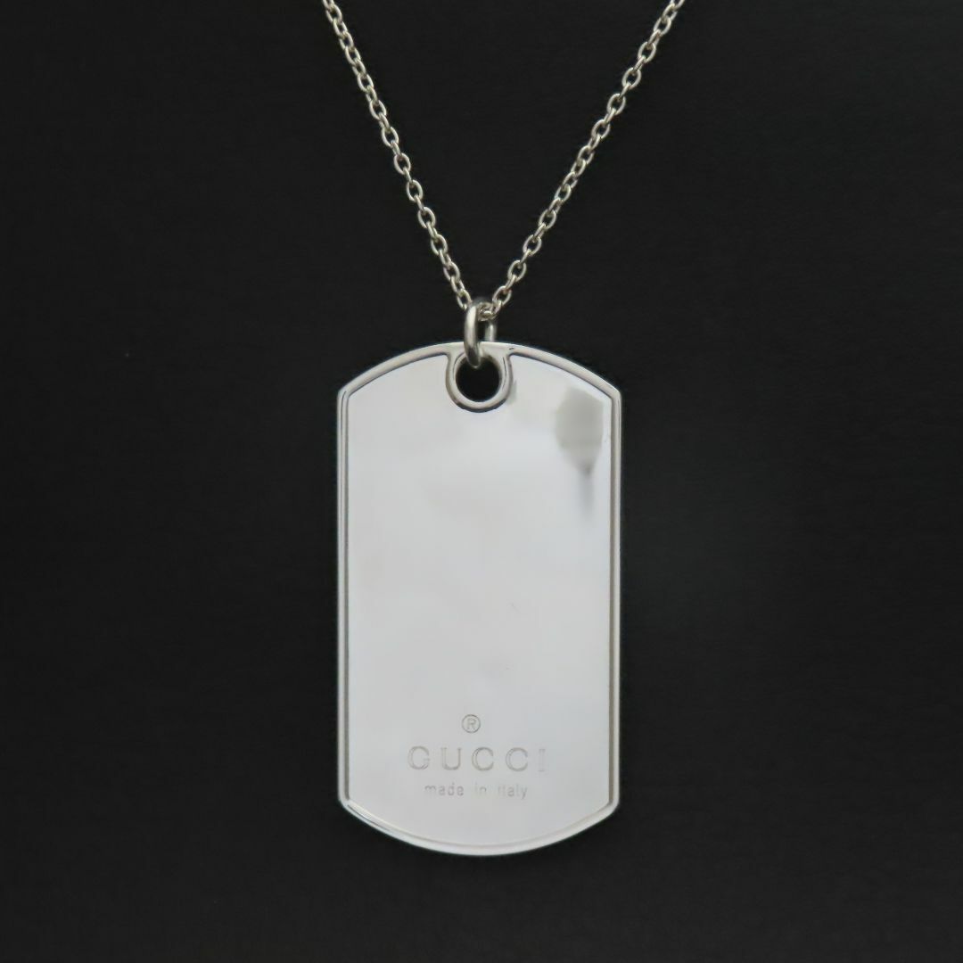 GUCCI - 新品同様 美品 GUCCI グッチ プレートネックレス GUCCI - 新品同様 美品 GUCCI グッチ プレートネックレス