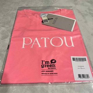 パトゥ(PATOU)の【新品】PATOU 半袖 Tシャツ ロゴ ピンク Mサイズ(Tシャツ(半袖/袖なし))