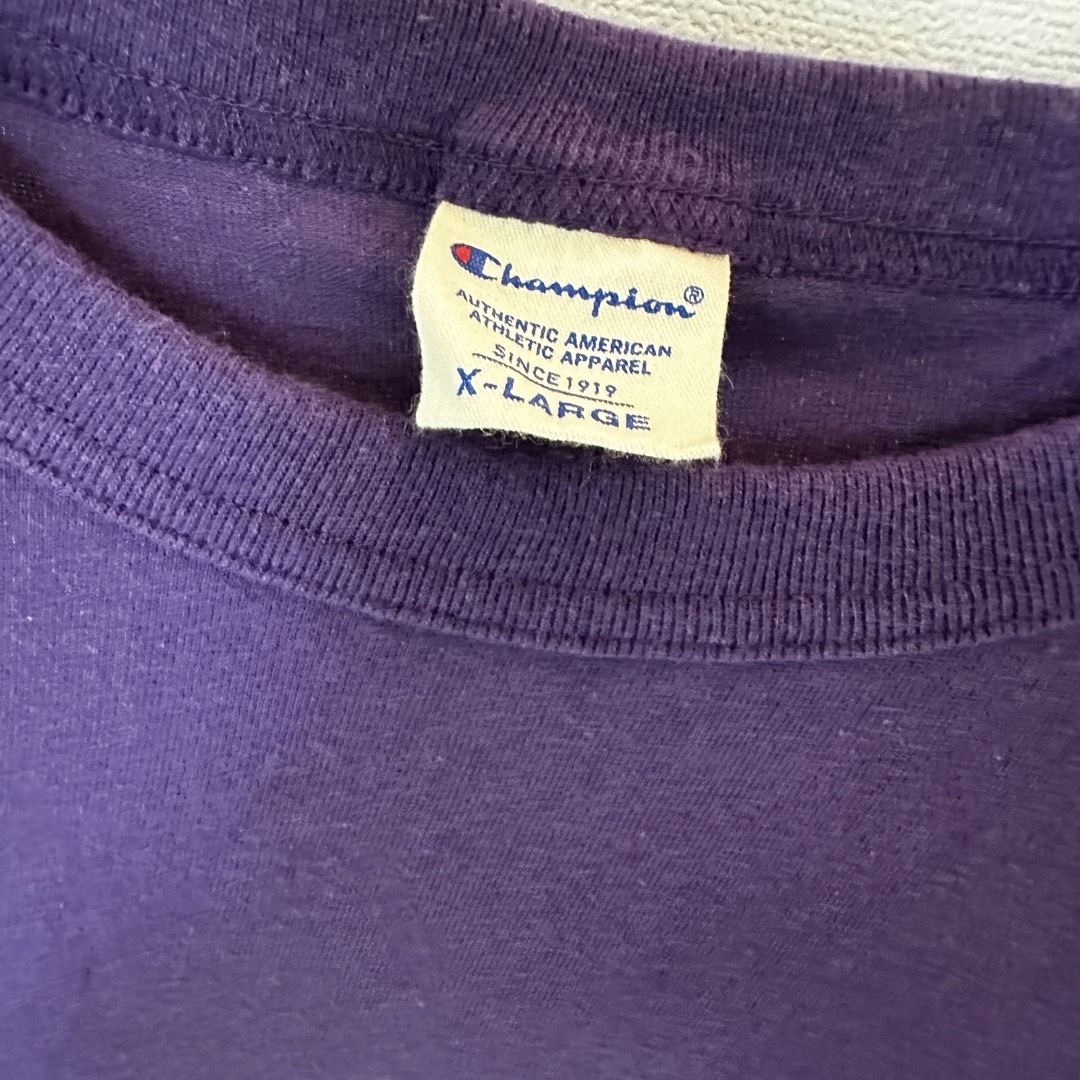 Champion(チャンピオン)のチャンピオン 紫 Tシャツ XL メンズのトップス(Tシャツ/カットソー(半袖/袖なし))の商品写真