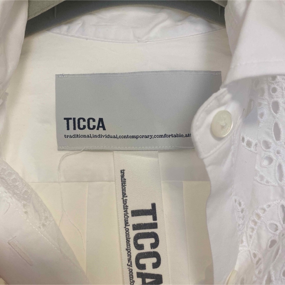 TICCA - TICCA レースシャツブラウスの通販 by ia's shop|ティッカ