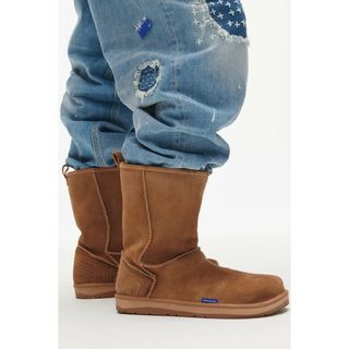 ザラ(ZARA)のZARA　ADERERROR スプリットスエード フラット ショートブーツ(ブーツ)